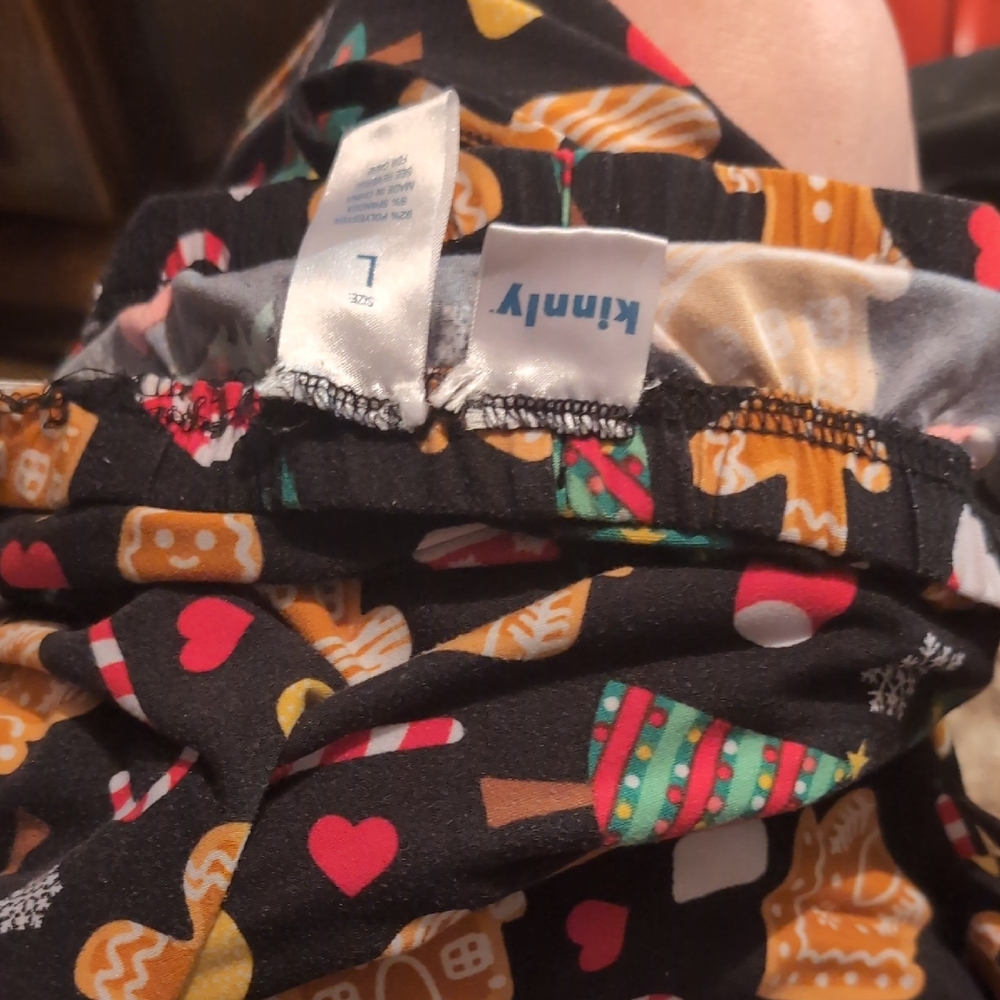 Black Gingerbread Pajama Pants